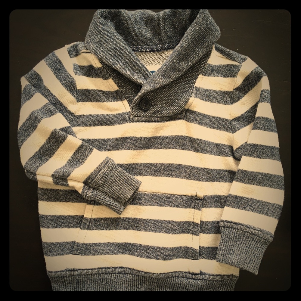 Adorable, striped, pullover sweater